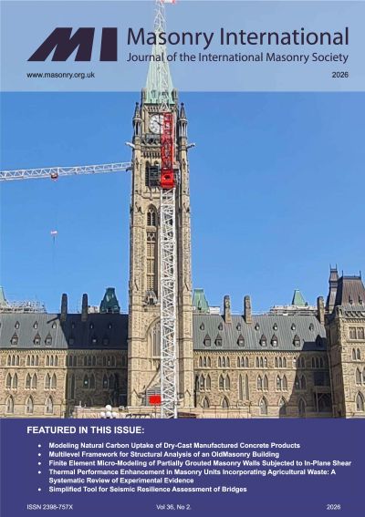 Masonry International Cover - Vol 36 Issue 2